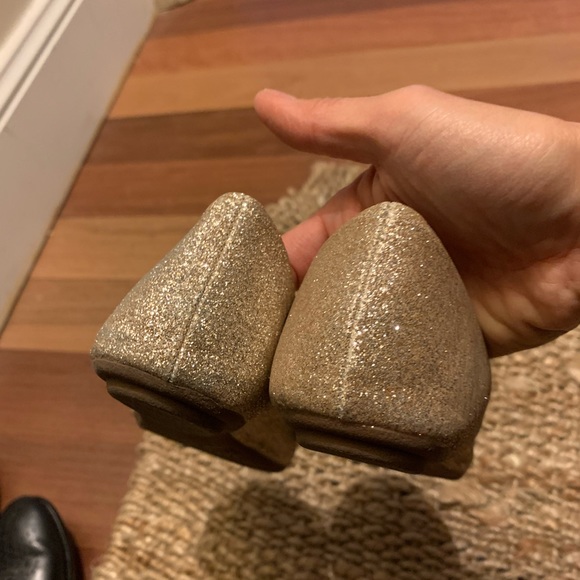 Steve Madden Golden Glitter Ballet Flats EUC - Picture 7 of 7